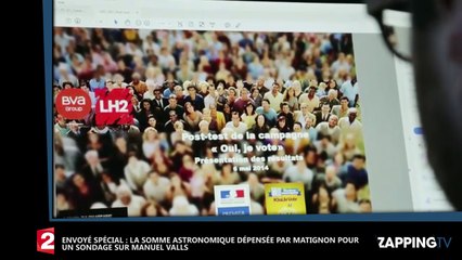 Manuel Valls – Envoyé spécial : La somme astronomique dépensée pour des sondages (Vidéo)