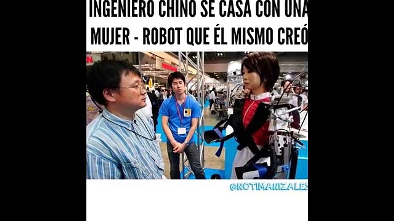 Kendi Yaptığı Robotla Evlenen Mühendis