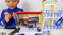 HD Fireman Same Centre Playset Toys Unboxing And Playing Fun With Ckn Toys-u