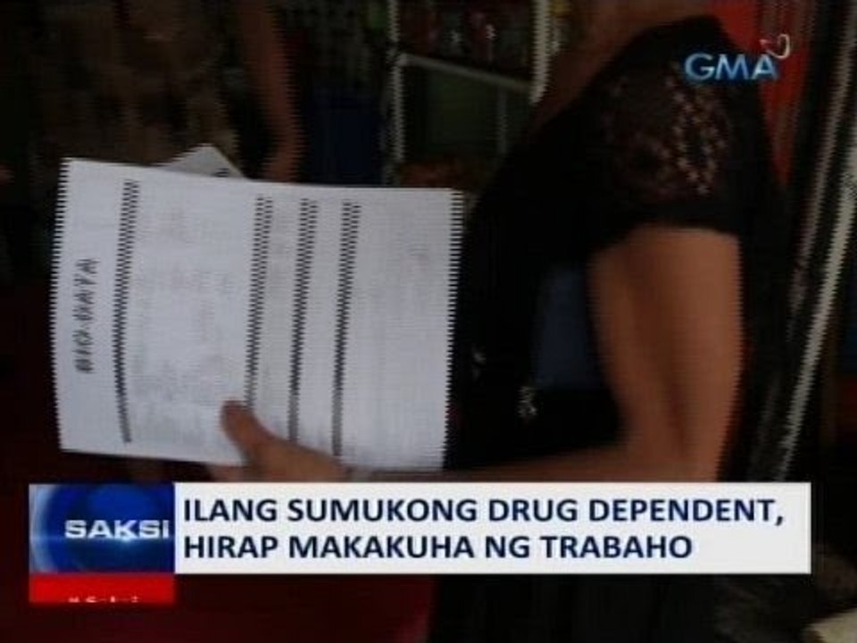 SAKSI: Ilang sumukong drug dependent, hirap makakuha ng trabaho
