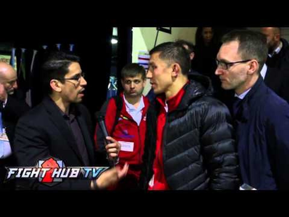 Golovkin says he wanted to box & practice for 6 rounds & then go for KO; responds to Chavez Jr.