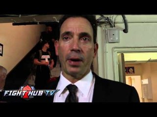 Tom Loeffler "Golovkin can KO guys in 2 & 3 rd but also 11th rd.  Cotto fight could happen in Fall"