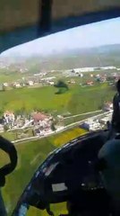 Live - Vijojm mbi Manz, me forcat e Policise se Shtetit gjate kontrollit te territorit me helikopter 1