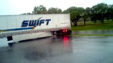 Swift Tranportation Driver Backing up Mishap (imagine that)