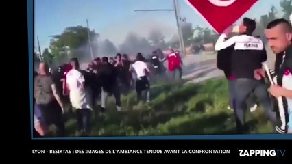 OL - Besiktas : les images avant la confrontation dévoilées, vives tensions entre supporters (vidéo)