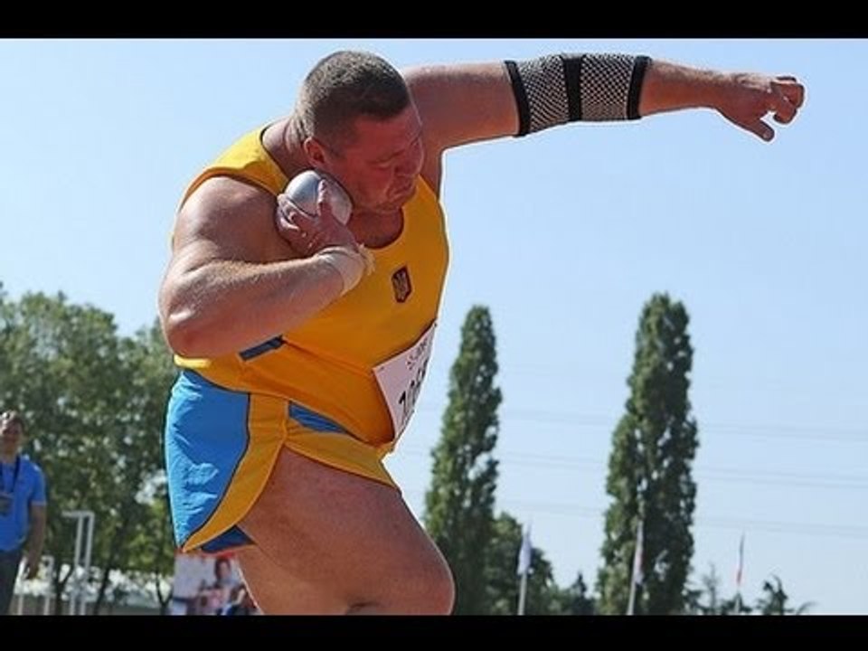 Athletics - men's shot put F12 final - 2013 IPC Athletics WorldChampionships, Lyon