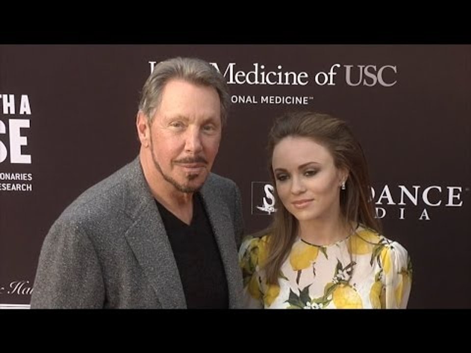 Larry Ellison & Nikita Khan "Rebels With a Cause" Gala 2016 Red Carpet