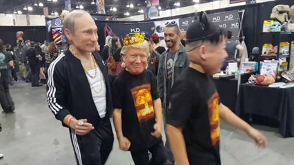 Vlad Poutine, Donald Trump et Kim Jong-un dansent ensemble !