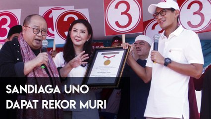 Sandiaga Uno Meraih Rekor Muri