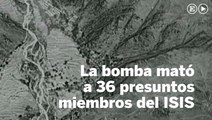 El Pentágono difunde el vídeo de la gran bomba lanzada sobre Afganistán