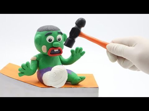 Bad Baby Hulk Broken Leg vs Elsa ❤ Superhero In Real Life Stop Motion Animation