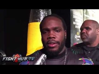 Bermane Stiverne "He doesn't deserve to be in ring with me; hes not on my level"