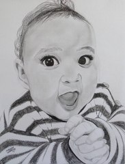 Myranda is drawing : pretty little baby