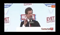 Ahmet Davutoğlu, kürsüye çıktı ama 