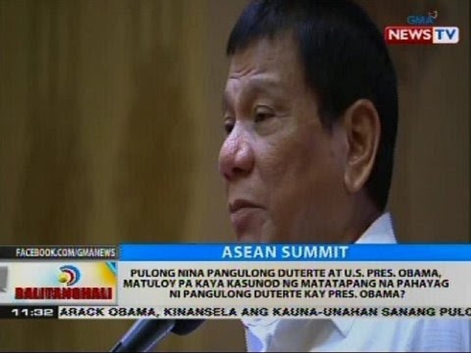 Pulong nina Pres. Duterte at Pres. Obama, matuloy pa kaya kasunod ng matatapang na pahayag