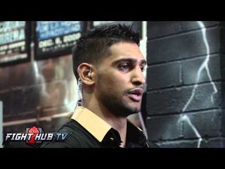 Amir Khan talks about giving his trunks to charity to aid the school in pakistan