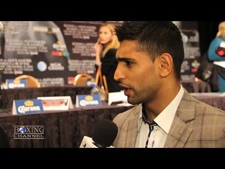 Amir Khan " Bradley didnt take fight twice" Says he will wear $50k gold shorts for fight