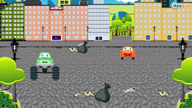 Carritos para niños - Tractor, Grúa y Camión infantiles - Videos para niños - Caricaturas de coches