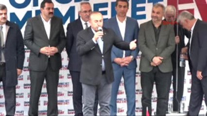 Antalya Dışişleri Bakanı Çavuşoğlu Serik'te Konuştu