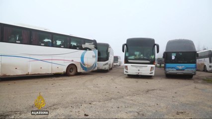 Syria: Evacuation buses leave Madaya, Zabadani for Idlib