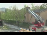 Camerino (MC) - Terremoto, lavori per chiesa di San Macario (14.04.17)