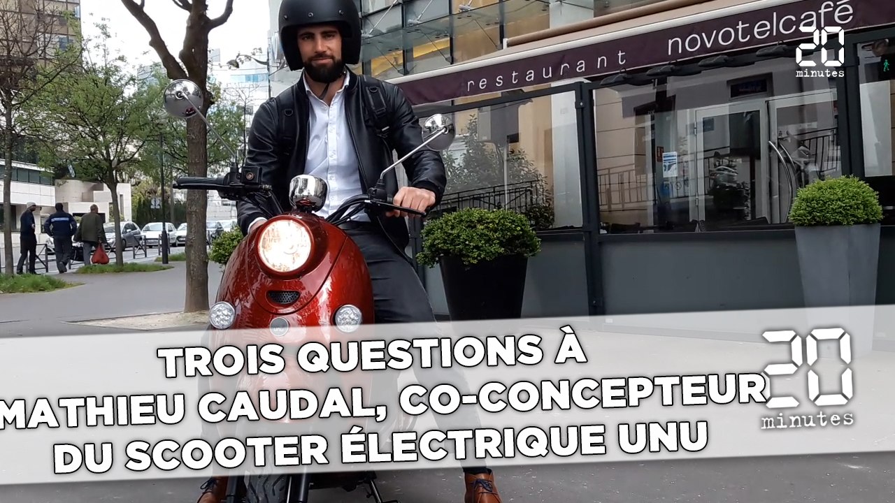 Trois questions à  Mathieu Caudal, co-concepteur du scooter électrique Unu