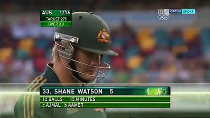 Mohammad Amir Epic over to Shane Watson and Ricky Ponting