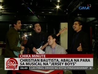 24 Oras: Christian Bautista, abala na para sa musical na "Jersey Boys"