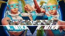 Street Fighter V R. Mika Critical Arts Ultra Combo on All Characters