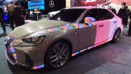 This insane Lexus covered in 41,999 LED bulbs is basically a drivable billboard