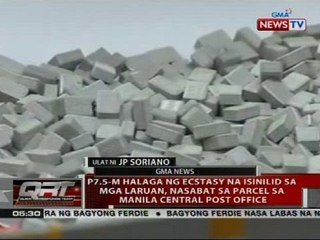 P7.5-M halaga ng ecstacy na isinilid sa mga laruan, nasabat sa parcel sa Manila Central Post Office