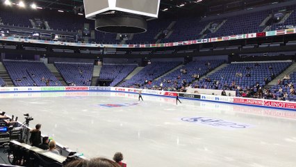 2017 WC Helsinki Practice Day 1 - Elizabet Tursynbayeva SP Run-Through