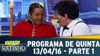 Programa do Ratinho - Quinta - 13.04.17 - Parte 1