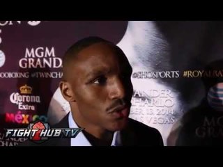 Devon Alexander "Mayweather wants to fight slow fighters. Easy out victories"