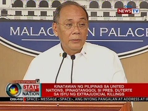 SONA: Kinatawan ng Pilipinas sa UN, ipinagtanggol si Pres. Duterte sa isyu ng extrajudicial killings