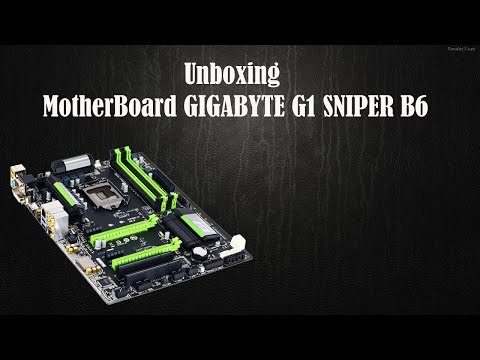 PTE 1 |COMPONENTES PC GAMER! Unboxing MotherBoard GIGABYTE G1 SNIPER B6|