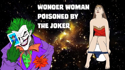 Wonder Woman Poisoned by the Joker
