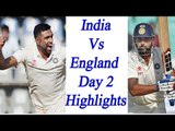 India vs England 4th Test Match, 2nd day Highlights | Oneindia News