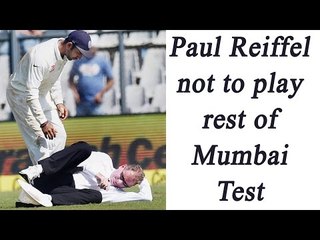 India vs England : Umpire Paul Reiffel not to play rest of Mumbai Test | Oneindia News