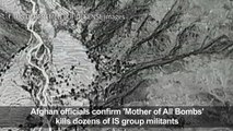US releases video of airstrikes on IS Afghan complex