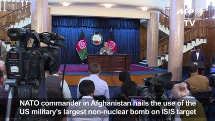 Huge US bomb kills dozens of IS militants in Afghanistan