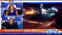 Protestas en Los Teques continuó la noche de este jueves y terminó con represión y saqueos