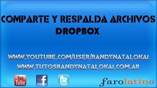 Herramienta para respaldar y compartir Archivos en internet | DropBox |