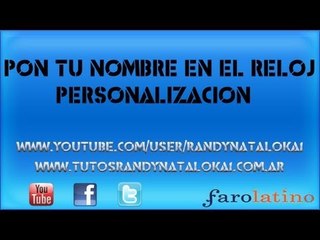 Pon tu nombre al lado del reloj de tu pc | Personalización |