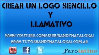 como crear un logo sencillo y llamativo en photoshop