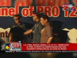 Pres. Obama, UN at EU, inimbitahan ni Pres. Duterte na imbestigahan ang mga diumano'y EJK sa bansa