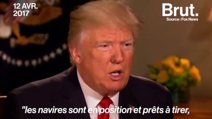 Quand Donald Trump raconte le lancement des frappes en Syrie