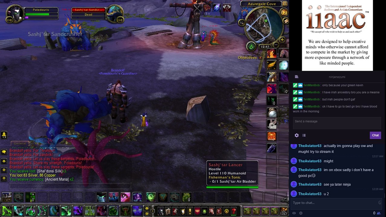 The most Unprofessional Stream World of Warcraft Demon Hunter 2017-066 Very Cool Quests with Co Host - Sunshine