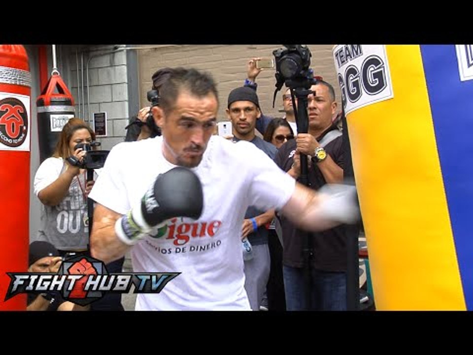 Gennady Golovkin vs. Marco Antonio Rubio- Rubio media workout mitts + heavy bag