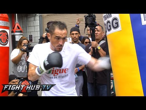 Gennady Golovkin vs. Marco Antonio Rubio- Rubio media workout mitts + heavy bag